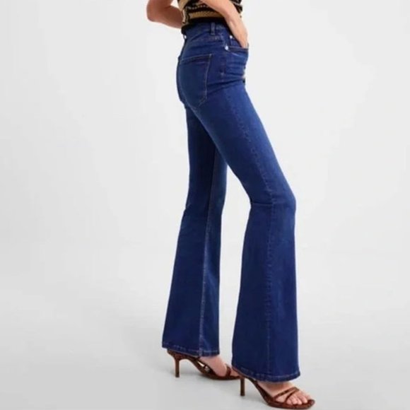 Zara Jeans Zara High Waist Skinny Flare Jeans Poshmark